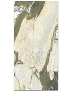 Picture of Iris Green Polished Marble Effect Porcelain Tiles