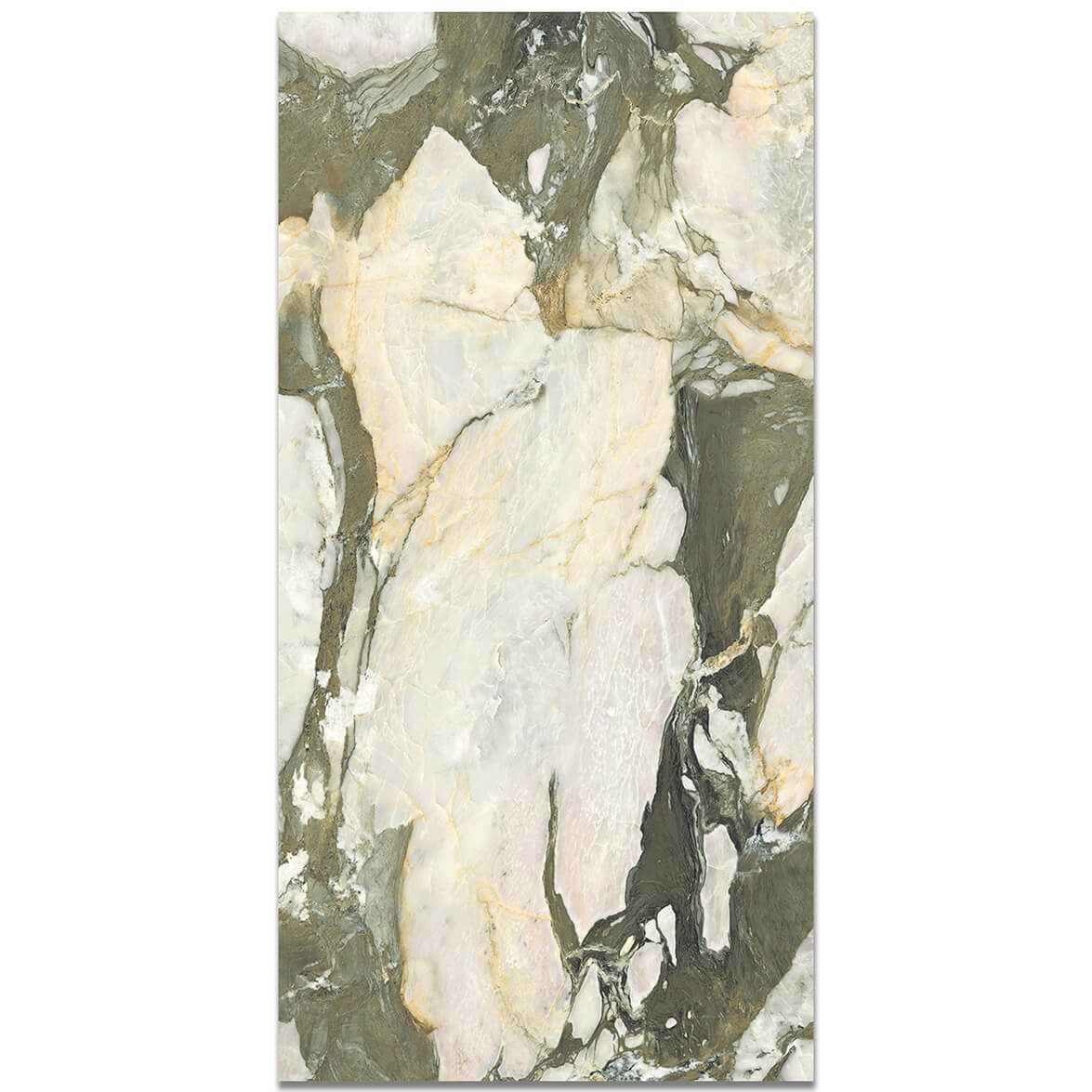 Iris Green Polished Marble Effect Porcelain Tiles | Stone Store