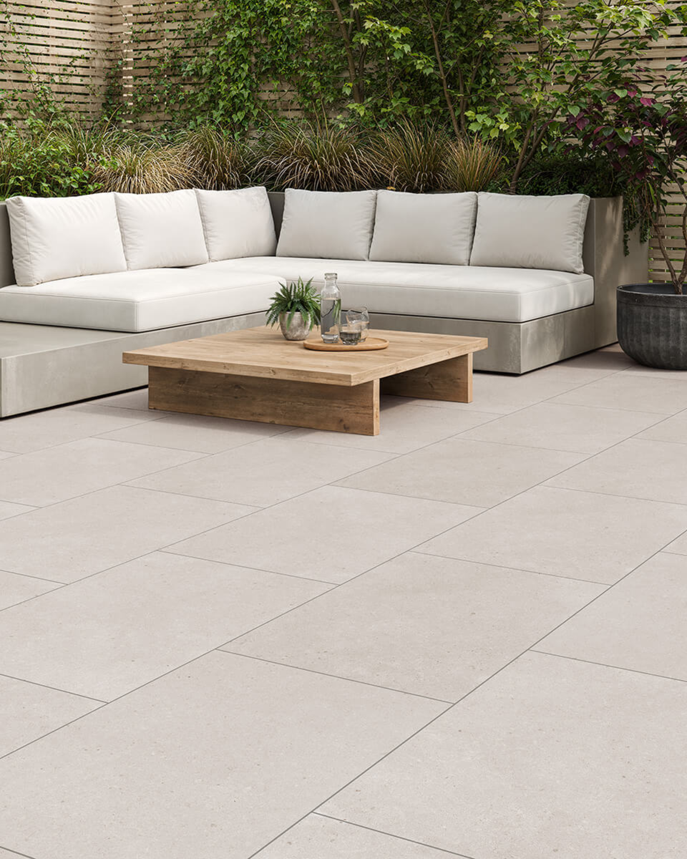 Canyon White Porcelain Paving Slabs | Stone Store