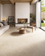 Picture of Salerno Cream Stone Effect Porcelain Tiles