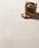 Picture of Hawthorne White Limestone Effect Porcelain Tiles