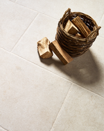 Picture of Hawthorne White Limestone Effect Porcelain Tiles