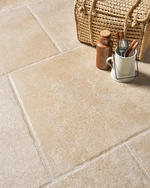 Picture of Hawthorne Beige Limestone Effect Porcelain Tiles
