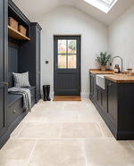 Picture of Burlington Beige Limestone Effect Porcelain Tiles