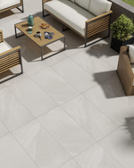 Picture of Axis Ash Grey Outdoor Porcelain Paving Slabs 795x395x20mm - 7.2 SQM Job Lot