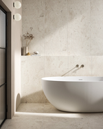 Picture of Mont Blanc Beige Fluted Stone Effect Porcelain Tiles