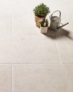 Picture of Hawthorne Ivory Antiqued Porcelain Paving Slabs