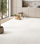 Picture of Linear White Cement Effect Porcelain Tiles