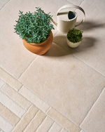 Picture of Ashdown Cream Limestone Effect Porcelain Paving Slabs