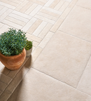 Picture of Ashdown Cream Limestone Effect Porcelain Paving Slabs