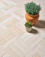 Picture of Ashdown Cream Limestone Effect Porcelain Cobbles