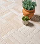 Picture of Ashdown Cream Limestone Effect Porcelain Cobbles