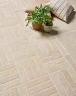 Picture of Hampstead Beige Limestone Effect Porcelain Paving Cobbles