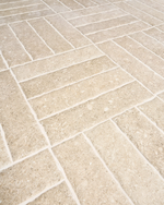 Picture of Hampstead Beige Limestone Effect Porcelain Paving Cobbles
