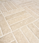 Picture of Hampstead Beige Limestone Effect Porcelain Paving Cobbles