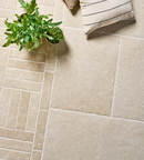Picture of Hampstead Beige Limestone Effect Porcelain Paving Cobbles