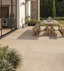 Picture of Hampstead Beige Limestone  Effect Porcelain Paving Slabs