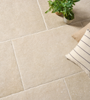 Picture of Hampstead Beige Limestone  Effect Porcelain Paving Slabs