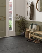 Picture of Mayfair Charcoal Antiqued Limestone Effect Porcelain Tiles