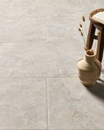 Picture of Palermo Soft Grey Antiqued Limestone Effect Porcelain Tiles