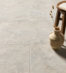 Picture of Palermo Soft Grey Antiqued Limestone Effect Porcelain Tiles