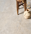 Picture of Palermo Soft Grey Antiqued Limestone Effect Porcelain Tiles