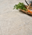Picture of Palermo Soft Grey Antiqued Limestone Effect Porcelain Paving Slabs
