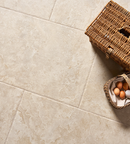 Picture of Palermo Beige Antiqued Limestone Effect Porcelain Tiles