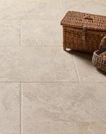 Picture of Palermo Beige Antiqued Limestone Effect Porcelain Tiles