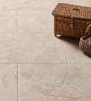 Picture of Palermo Beige Antiqued Limestone Effect Porcelain Tiles