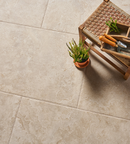 Picture of Palermo Beige Antiqued Limestone Effect Porcelain Paving Slabs