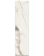 Picture of Aurelia Calacatta Fluted Matte Marble Effect Porcelain Tiles