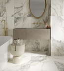 Picture of Aurelia Calacatta Fluted Matte Marble Effect Porcelain Tiles