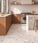 Picture of Alluvia Soft Beige Pebbled Stone Effect Porcelain Tiles