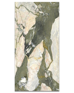 Picture of Midori Green Brushed Marble Effect Porcelain Tiles