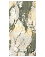 Picture of Midori Green Brushed Marble Effect Porcelain Tiles