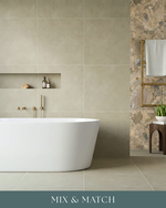 Picture of Canvas Sage Concrete Effect Porcelain Tiles