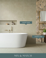 Picture of Canvas Sage Concrete Effect Porcelain Tiles