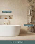 Picture of Canvas Powder Concrete Effect Porcelain Tiles