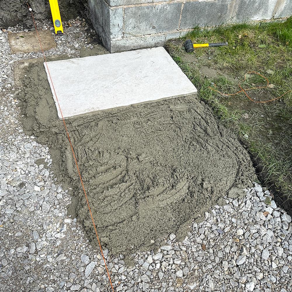 how to mix cement for patio slabs